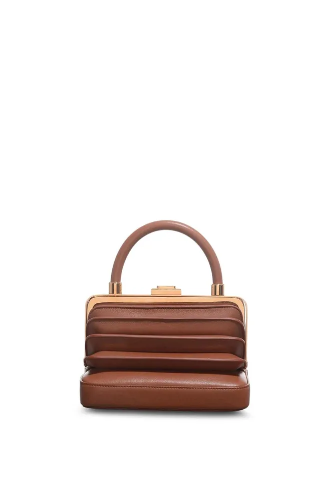 Top Handles Women Gabriela Hearst Diana Bag In Cognac Nappa Leather