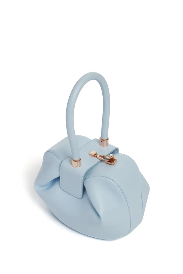 Top Handles Women Gabriela Hearst Nina Bag In Light Blue Nappa Leather