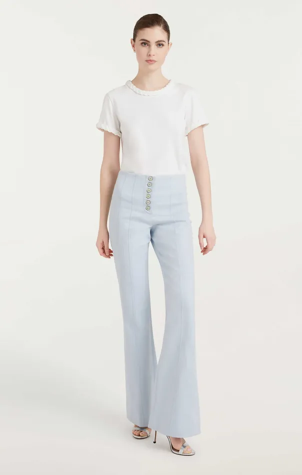 Tops Cinq Sept Women Braided Tee White
