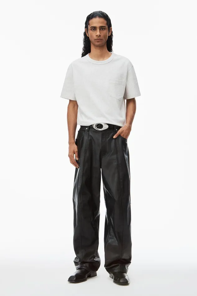 Tops MenWomen Alexander Wang Pocket Tee In High Twist Jersey