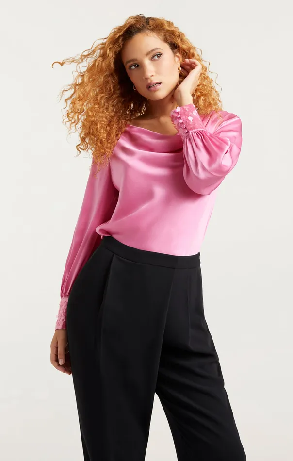 Tops Sequin Cuff Taylee Top Primrose 8211 Cinq Sept Women