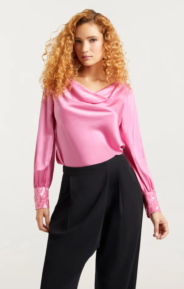 Tops Sequin Cuff Taylee Top Primrose 8211 Cinq Sept Women