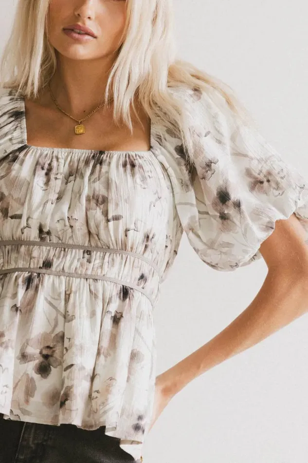 Tops Women Bohme Arden Floral Tie Blouse