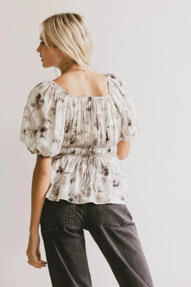 Tops Women Bohme Arden Floral Tie Blouse