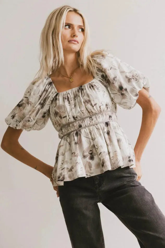 Tops Women Bohme Arden Floral Tie Blouse