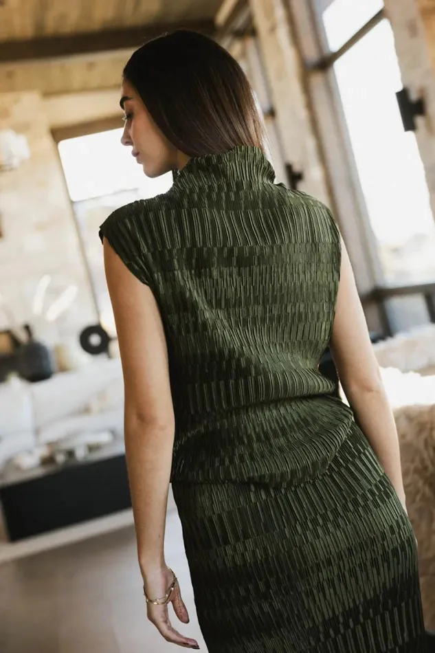 Tops Women Bohme Dream Textured Top In Dark Moss Dark Moss