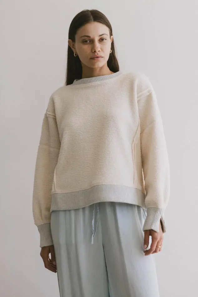 Tops Women Bohme Gracyn Sherpa Crewneck
