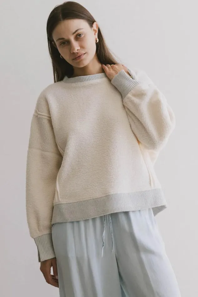 Tops Women Bohme Gracyn Sherpa Crewneck