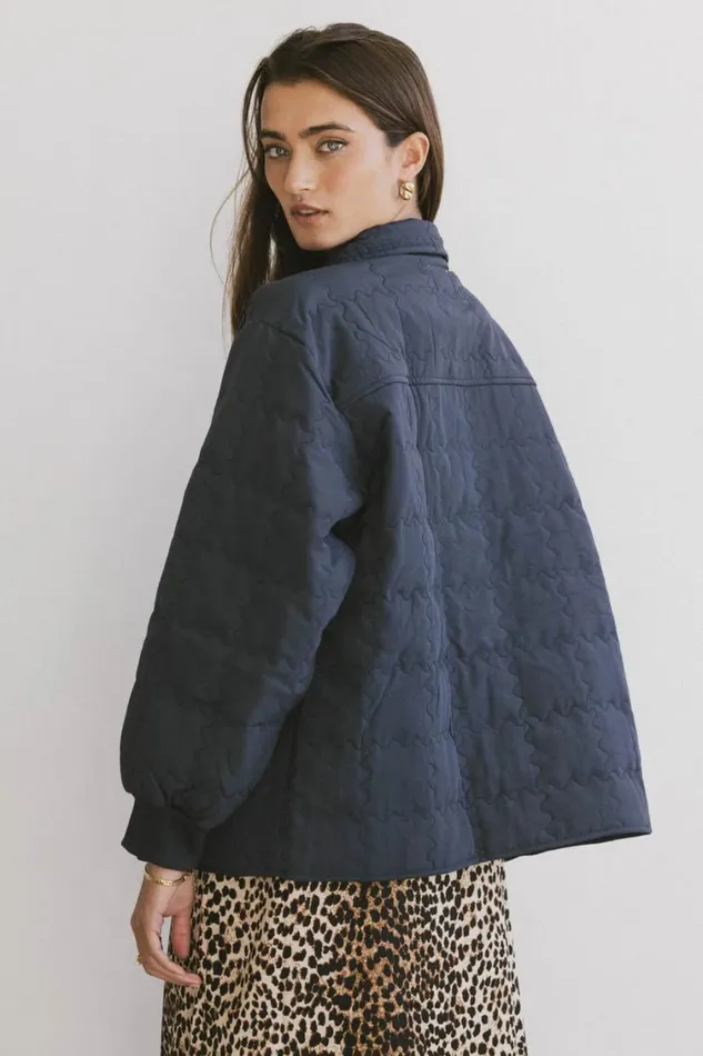 Tops Women Bohme Karlie Quilted Jacket In Navy Navy