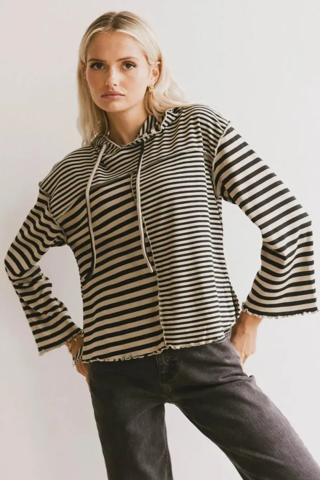 Tops Women Bohme Libby Striped Hoodie