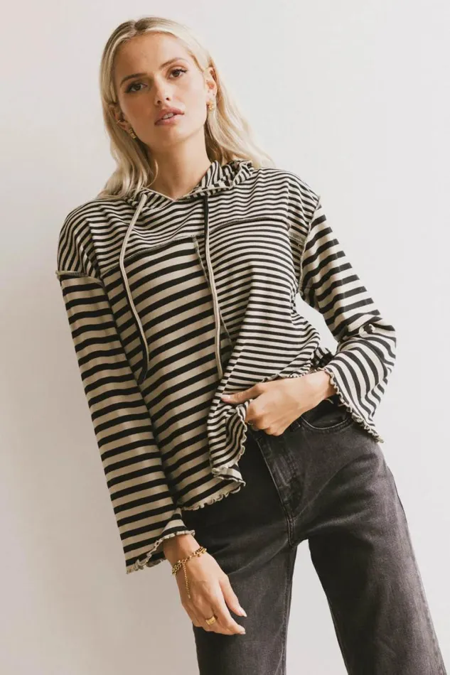 Tops Women Bohme Libby Striped Hoodie