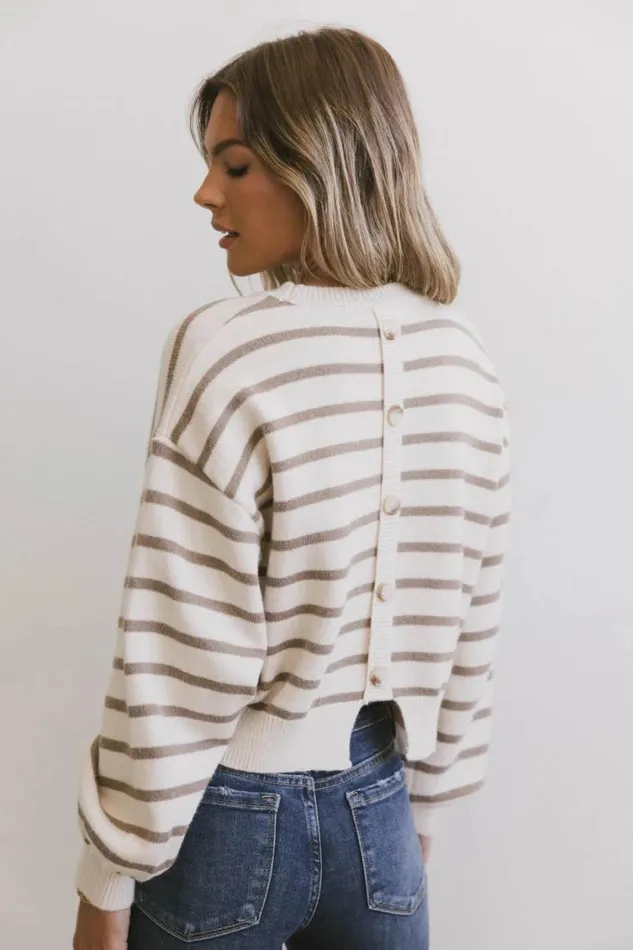 Tops Women Bohme Roelle Striped Sweater In Camel Camel