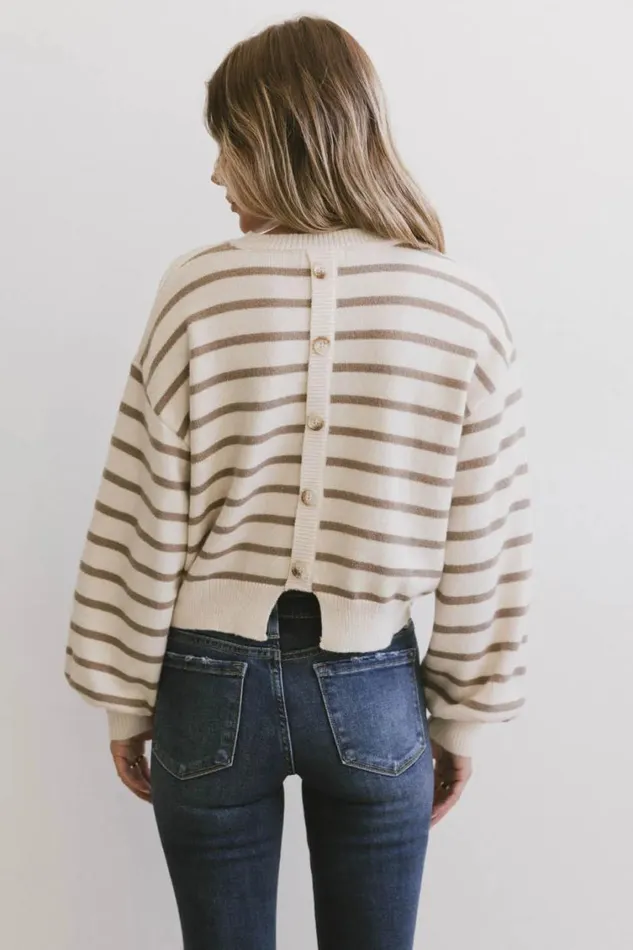 Tops Women Bohme Roelle Striped Sweater In Camel Camel