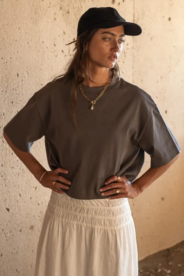Tops Women Bohme Talia Top In Charcoal Charcoal