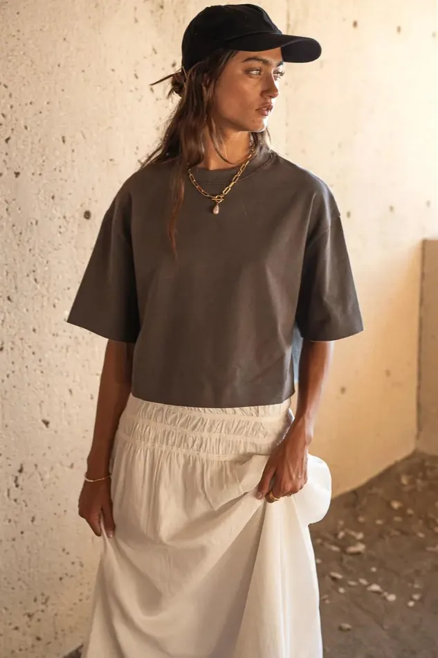 Tops Women Bohme Talia Top In Charcoal Charcoal