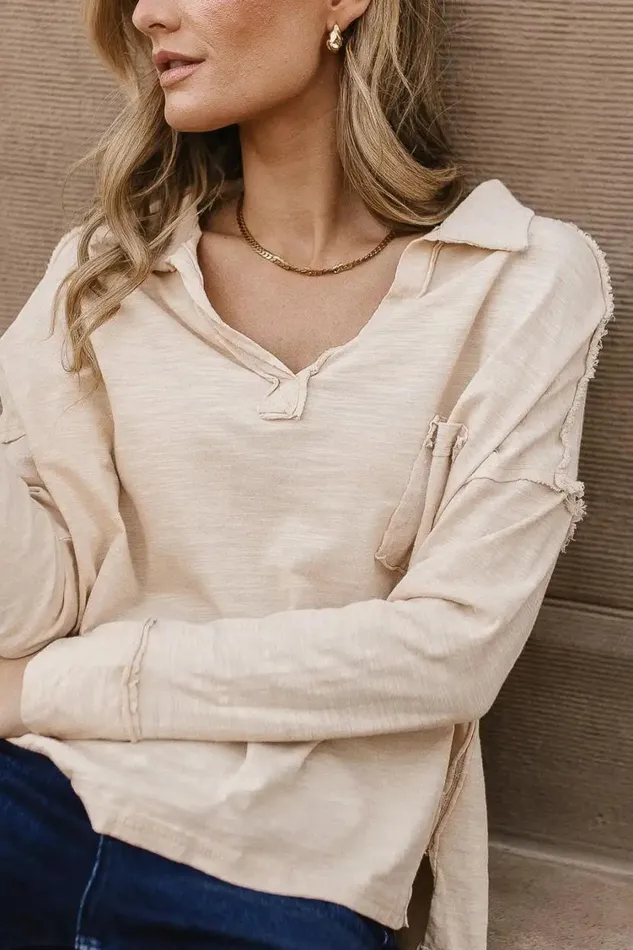 Tops Women Bohme Vittoria Oversized Top In Natural 8211 FINAL SALE Natural