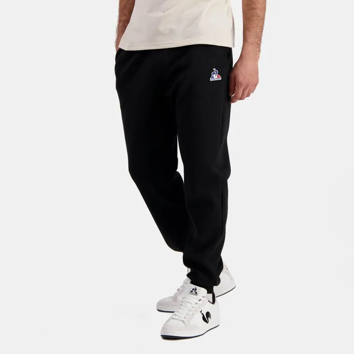 Trousers And Joggers Men Le Coq Sportif Essentiels Pantalon Loose Noir Homme Black