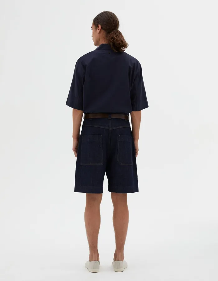 Trousers Men Margaret Howell Mhl Carpenters Short Indigo