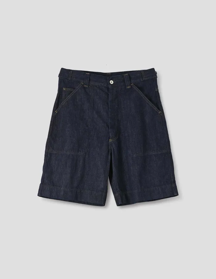 Trousers Men Margaret Howell Mhl Carpenters Short Indigo