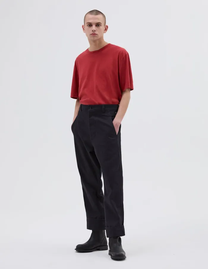 Trousers Men Margaret Howell Mhl Waist Tab Chino Indigo