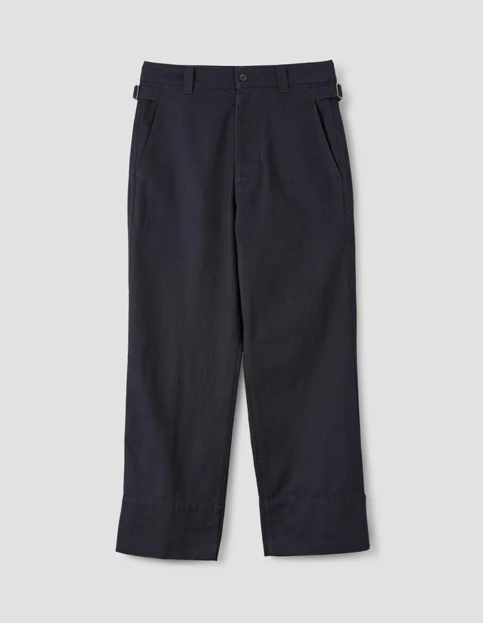 Trousers Men Margaret Howell Mhl Waist Tab Chino Indigo