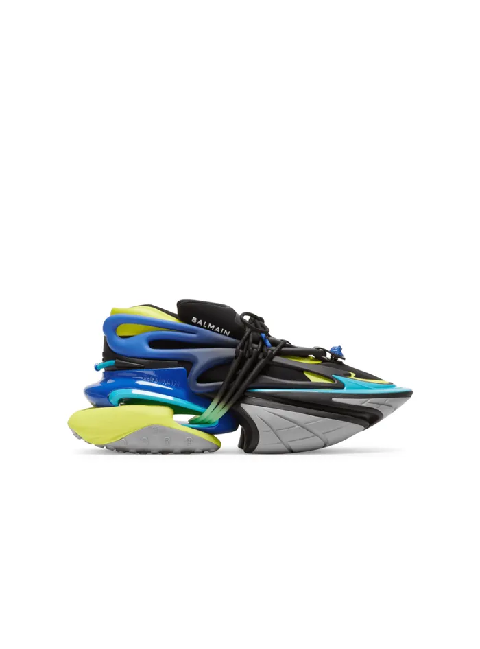 Unicorn Sneakers In Neoprene And Leather Multicolor Men Balmain Sneakers