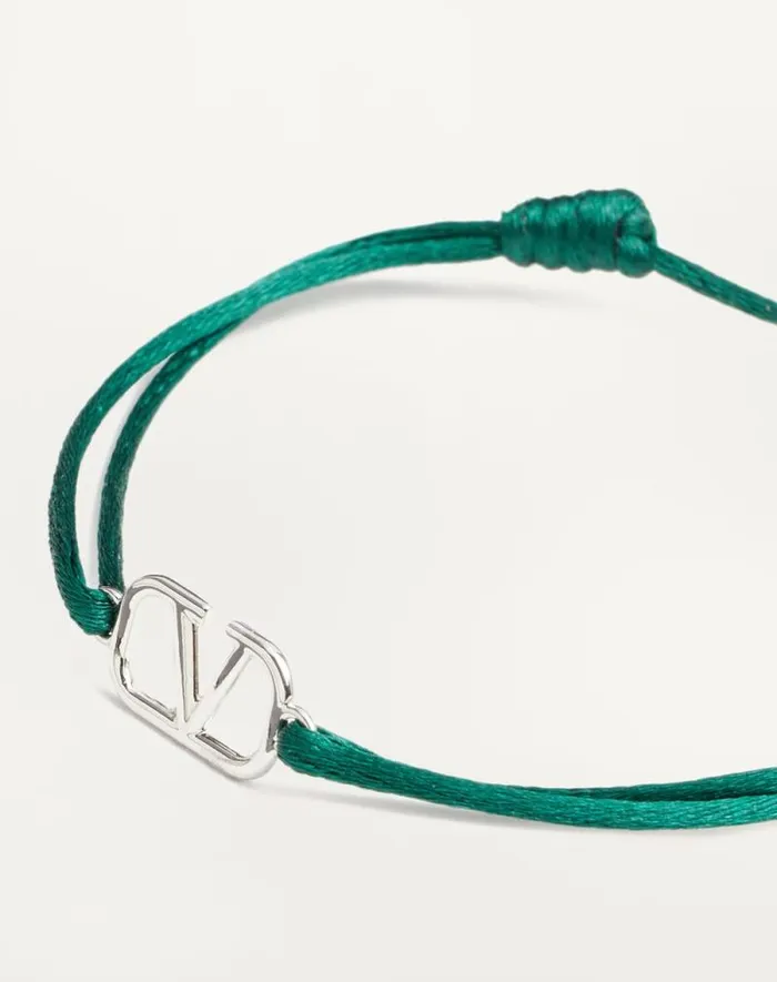 Valentino Jewelry Man Vlogo Signature Cotton Bracelet For Man In Ultramarine Ultramarine Valentino Jewelry Man Vlogo Signature Cotton Bracelet For Man In Ultramarine Ultramarine