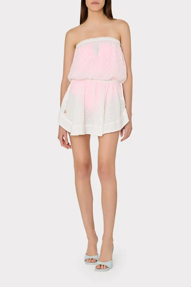 Verena Diamond Jacquard Dress White Women Milly Swim and Coverups