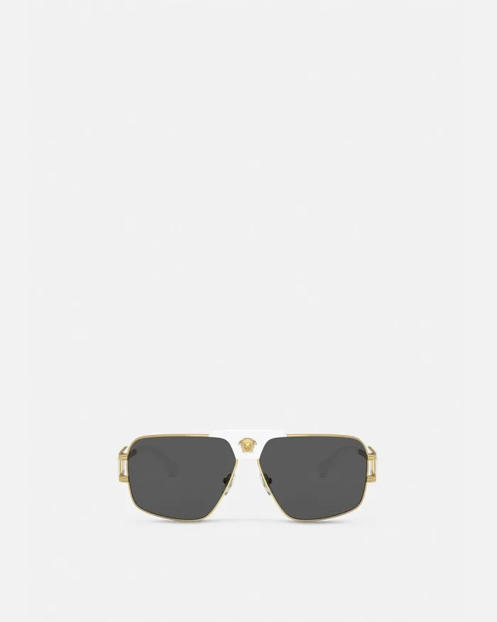 Versace Aviator Sunglasses White Men Sunglasses Versace Aviator Sunglasses White Men Sunglasses