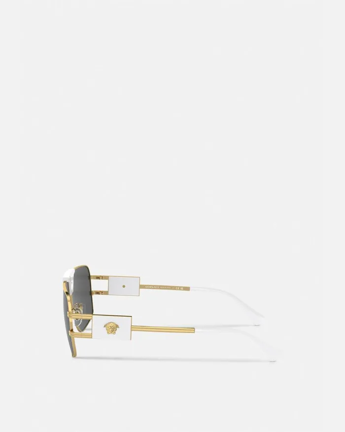 Versace Aviator Sunglasses White Men Sunglasses Versace Aviator Sunglasses White Men Sunglasses