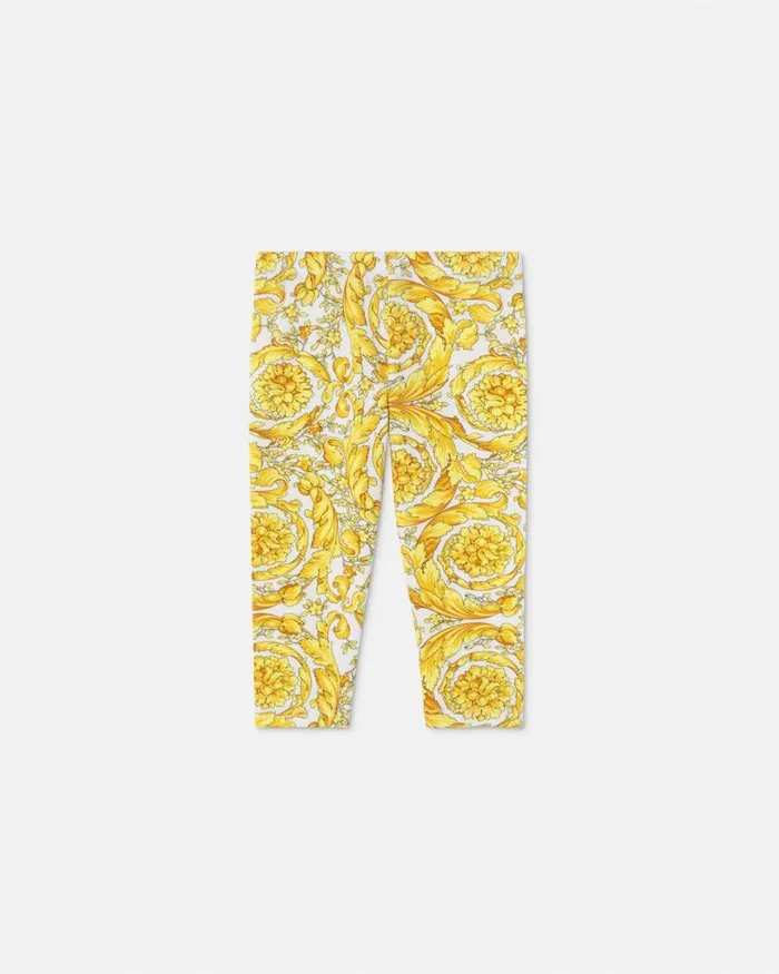 Versace Barocco Baby Leggings Print Children Clothing