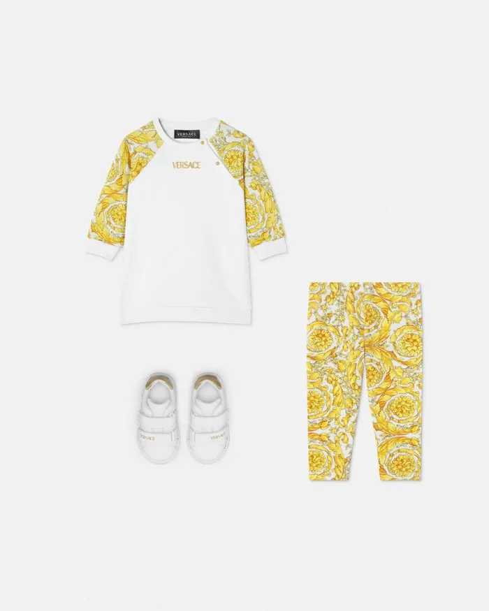 Versace Barocco Baby Leggings Print Children Clothing Versace Barocco Baby Leggings Print Children Clothing