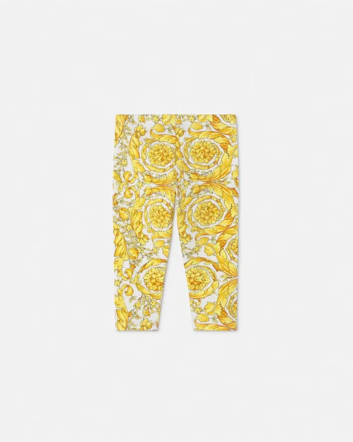 Versace Barocco Baby Leggings Print Children Clothing Versace Barocco Baby Leggings Print Children Clothing