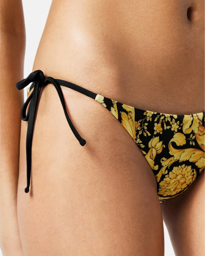 Versace Barocco Bikini Bottoms Print Women Swimwear Versace Barocco Bikini Bottoms Print Women Swimwear