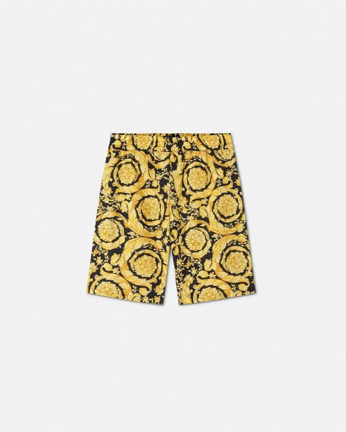 Versace Barocco Kids Shorts Blackprint Children Clothing
