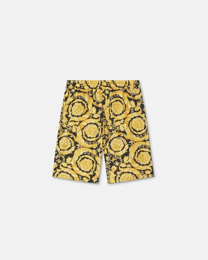 Versace Barocco Kids Shorts Blackprint Children Clothing Versace Barocco Kids Shorts Blackprint Children Clothing