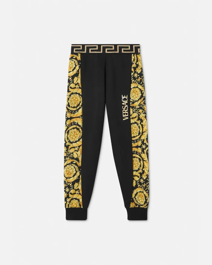 Versace Barocco Kids Sweatpants Black Children Clothing