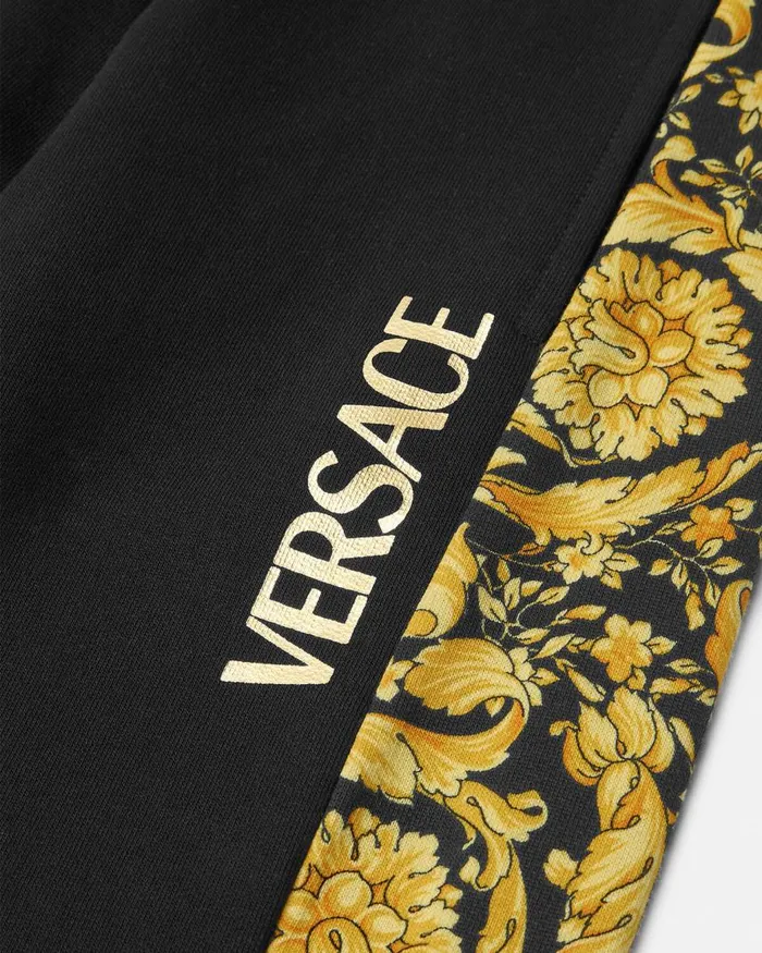 Versace Barocco Kids Sweatpants Black Children Clothing Versace Barocco Kids Sweatpants Black Children Clothing