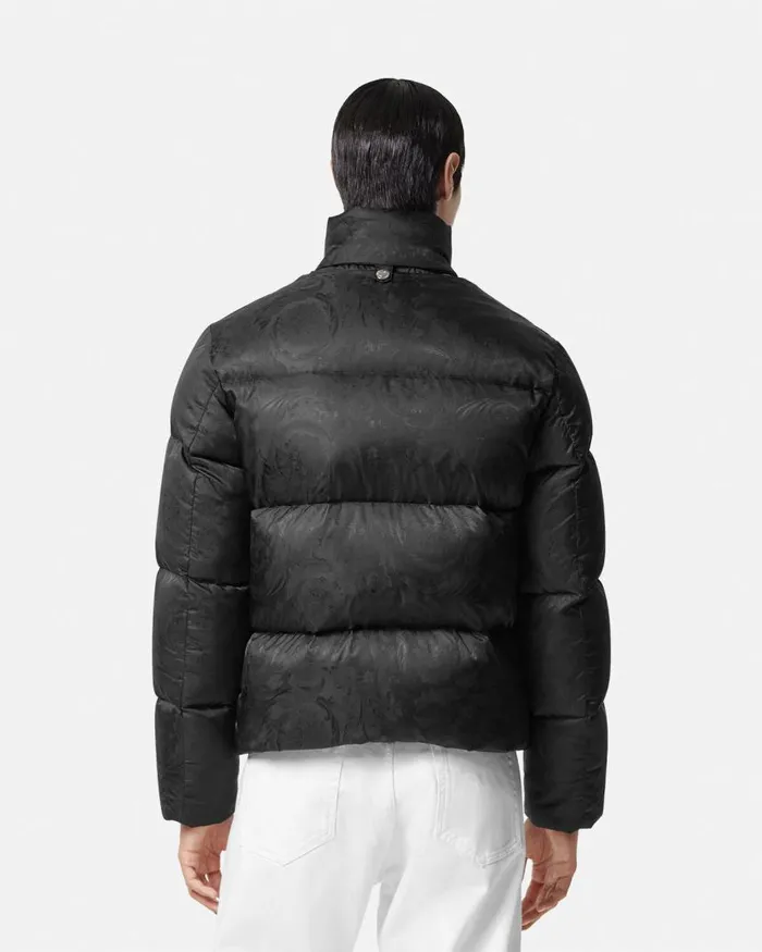 Versace Barocco Puffer Jacket Black Men Jackets and Coats Versace Barocco Puffer Jacket Black Men Jackets and Coats