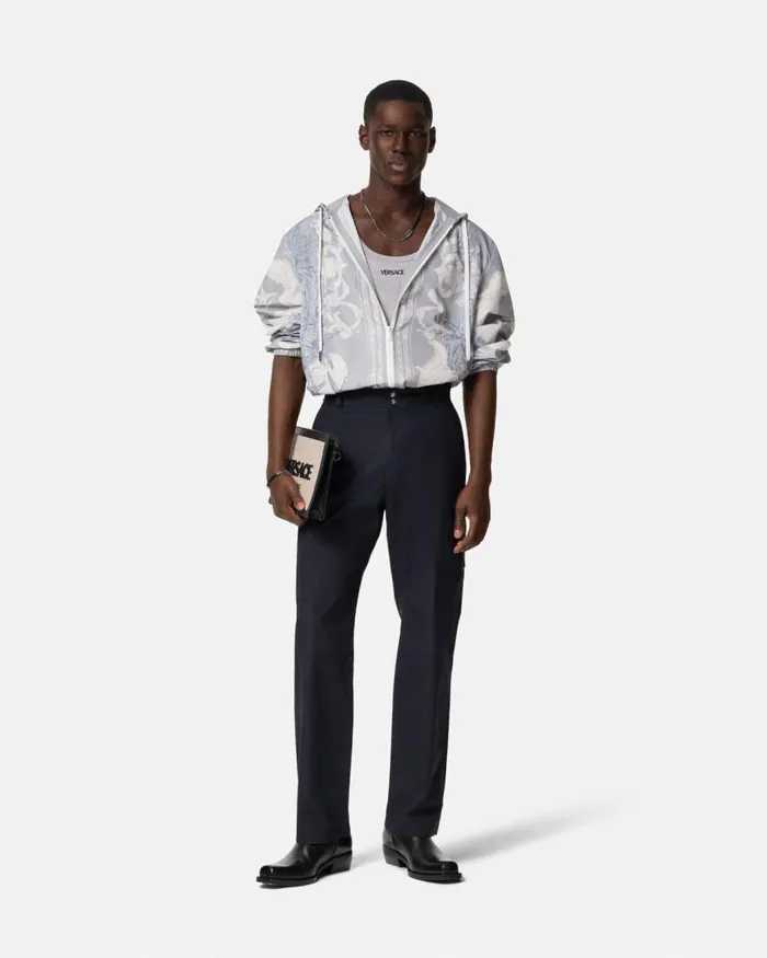 Versace Barocco Sea Windbreaker Jacket Blueprint Men Jackets and Coats Versace Barocco Sea Windbreaker Jacket Blueprint Men Jackets and Coats
