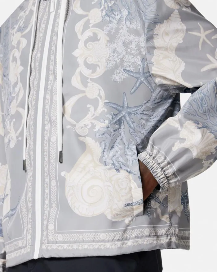 Versace Barocco Sea Windbreaker Jacket Blueprint Men Jackets and Coats Versace Barocco Sea Windbreaker Jacket Blueprint Men Jackets and Coats