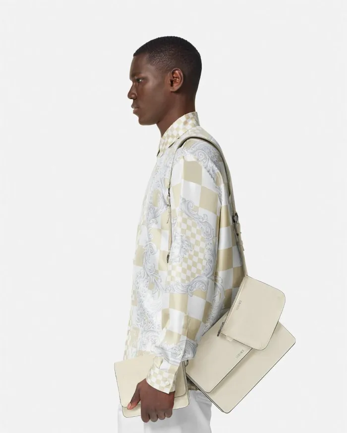 Versace Cargo Modular Messenger Bag White Men Crossbody and Messengers Versace Cargo Modular Messenger Bag White Men Crossbody and Messengers