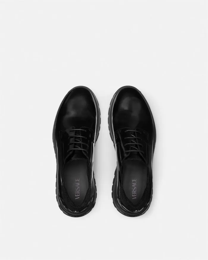 Versace Derby Shoes Black Men Derby Shoes Versace Derby Shoes Black Men Derby Shoes