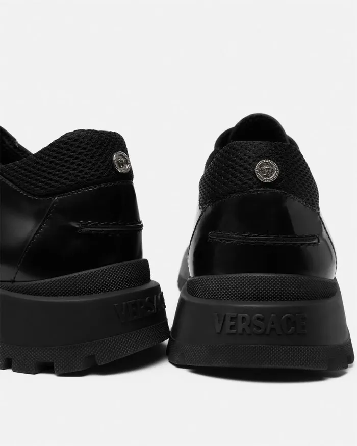 Versace Derby Shoes Black Men Derby Shoes Versace Derby Shoes Black Men Derby Shoes