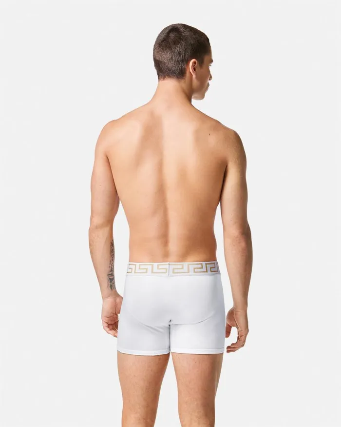 Versace Greca Border Long Trunks 2Pack Blackwhite Men Boxers Versace Greca Border Long Trunks 2Pack Blackwhite Men Boxers