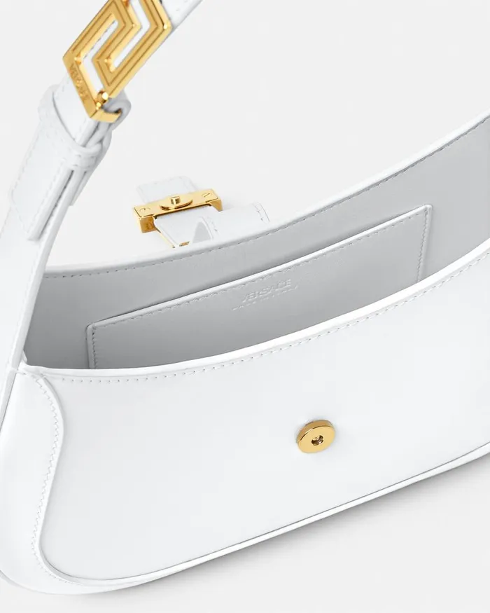Versace Greca Goddess Small Hobo Bag White Women Greca Goddess Versace Greca Goddess Small Hobo Bag White Women Greca Goddess