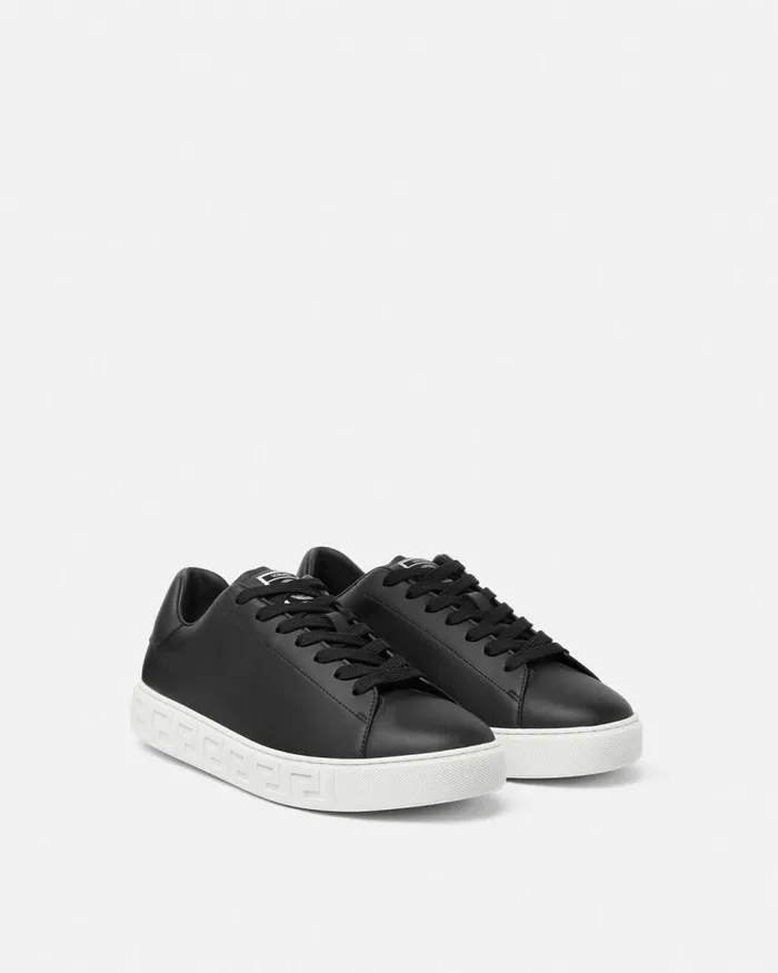 Versace Greca Sneakers Black Men Sneakers Versace Greca Sneakers Black Men Sneakers