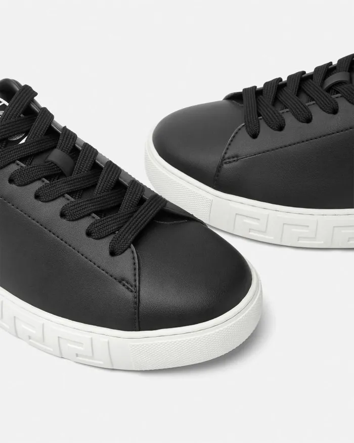Versace Greca Sneakers Black Men Sneakers Versace Greca Sneakers Black Men Sneakers
