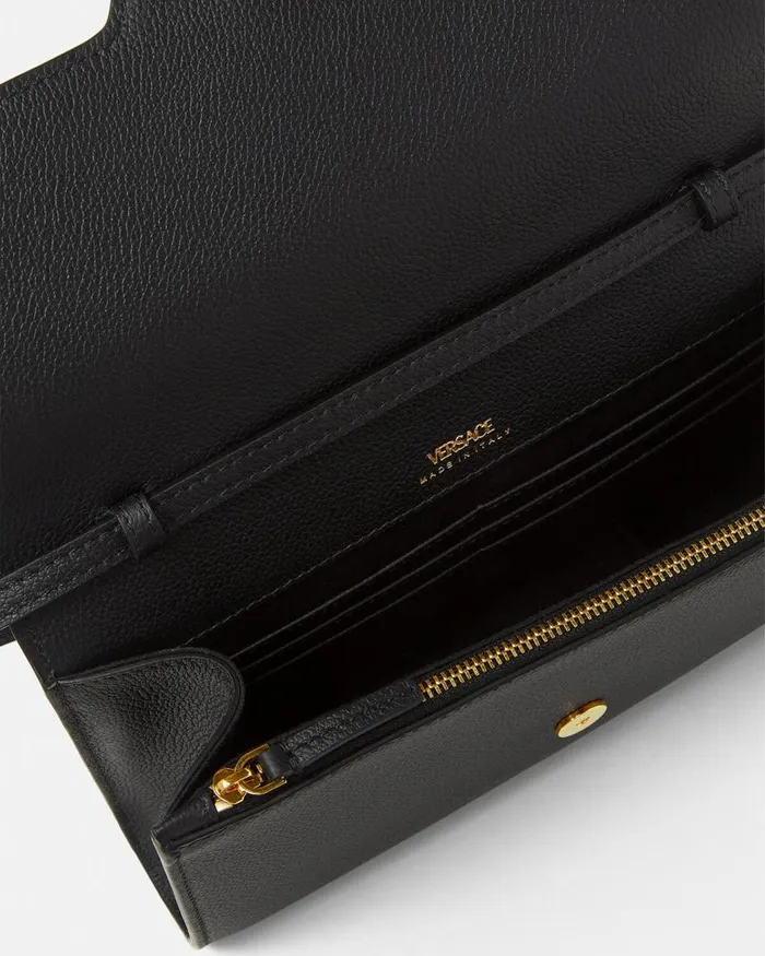 Versace La Medusa Crossbody Bag Blackgold Women Shoulder and Crossbody Versace La Medusa Crossbody Bag Blackgold Women Shoulder and Crossbody