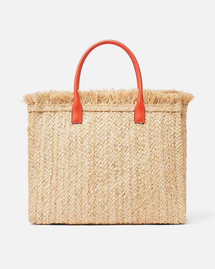 Versace La Medusa Raffia Tote Bag Beige Women Totes Versace La Medusa Raffia Tote Bag Beige Women Totes